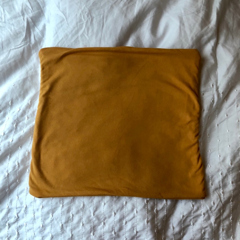 Satin Yellow Tube Top